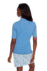 Solid Short Sleeve V-Neck Polo