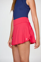 Tennis Skort 14" Berry Red