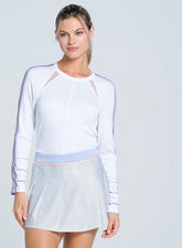 Lavender Love L/S White