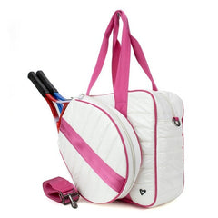 Tennis Bag-White & Pink