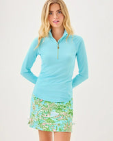 Justine Half Zip UPF 50+ Fresh Water Blue
