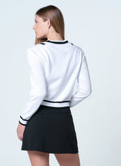 Victory V Sweater White/Black