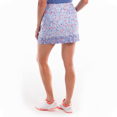 16 1/2 Delicate Floral Skort Cornflower Multi