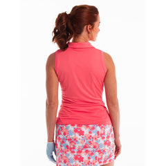 S/L Scallop Trim Polo Tangelo