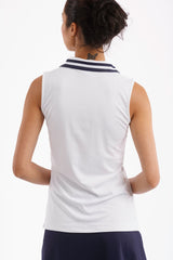 Alice Top White W/Navy