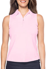 Sleeveless Zip Stretch - Rose Pink