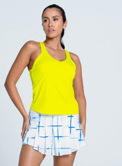 Shibori Pld Skort - 13.5" White