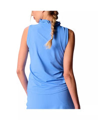 Sleeveless Collar Double Ruffle Top BT.Peri