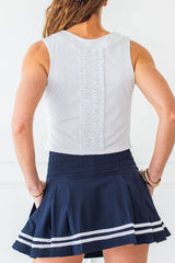 Lexi Top Crop Solid White - M