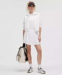 High-Rise Pleated Tennis Skirt White