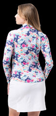 Soltek Lux L/S Print Mock Peony