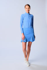 G Lifestyle L/S Zip Mock Neck TC