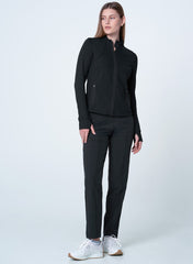 High Neck Zip Jacket Black