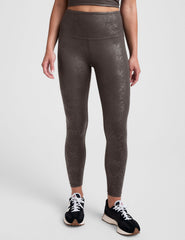 Powershine High Waisted Midi Legging Viper Espresso