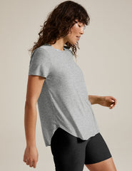 Featherweight On The Down Low Tee Silver Mist