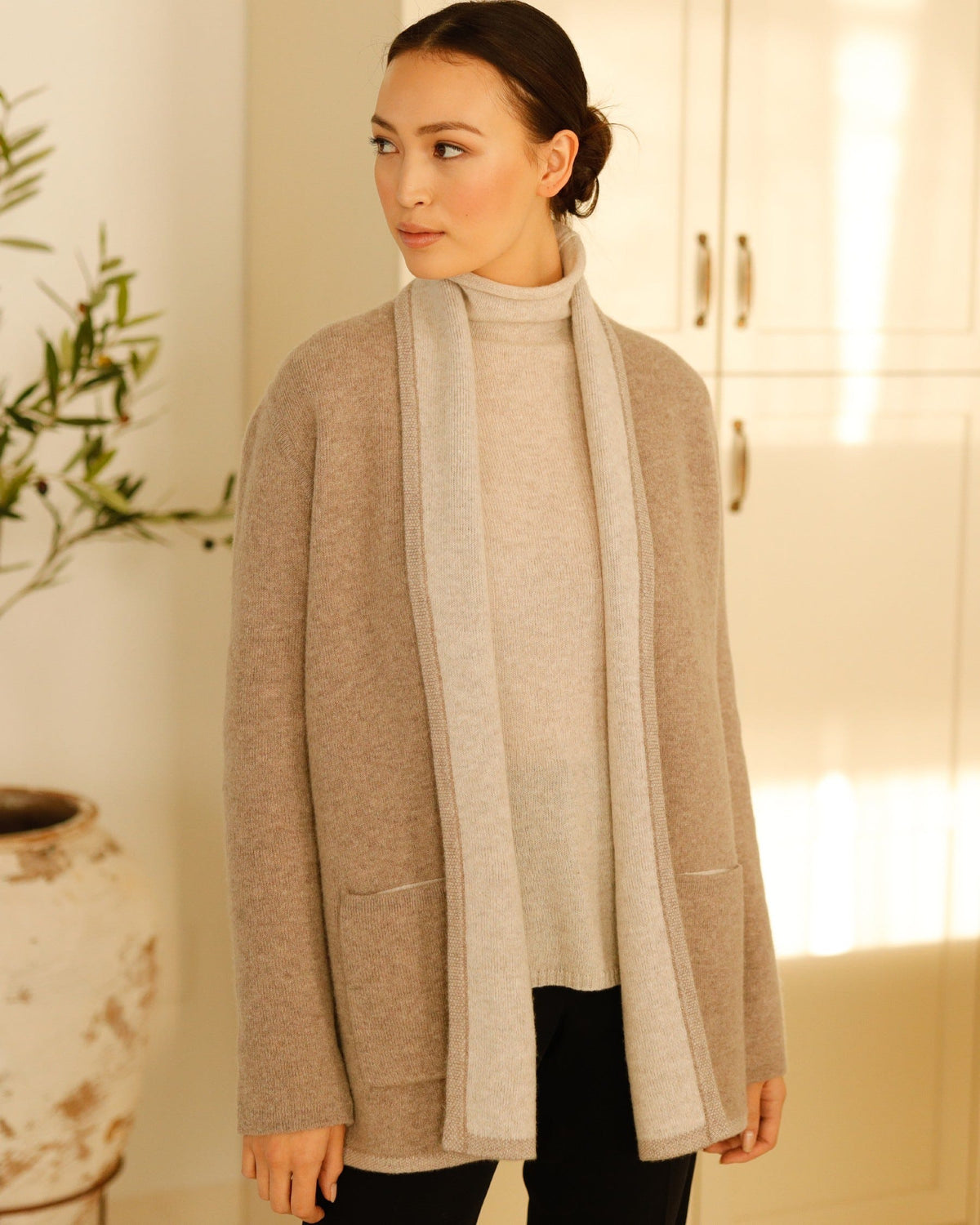 100% Merino Reversible Shawl Jacket