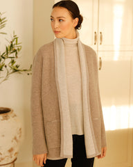 100% Merino Reversible Shawl Jacket