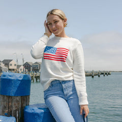 Women's American Flag Sweater