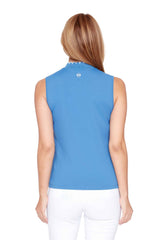 Scalloped Edge sleeveless Velocity Top