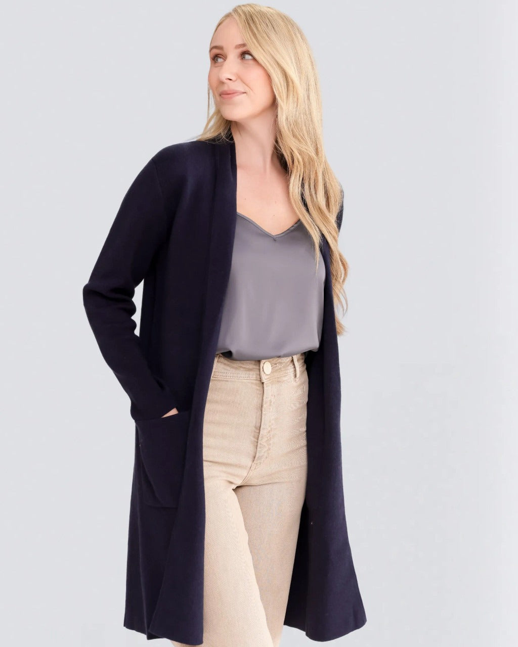 Cotton Cashmere Sarah Shawl Collar Jacket