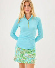 Justine Half Zip UPF 50+ Fresh Water Blue
