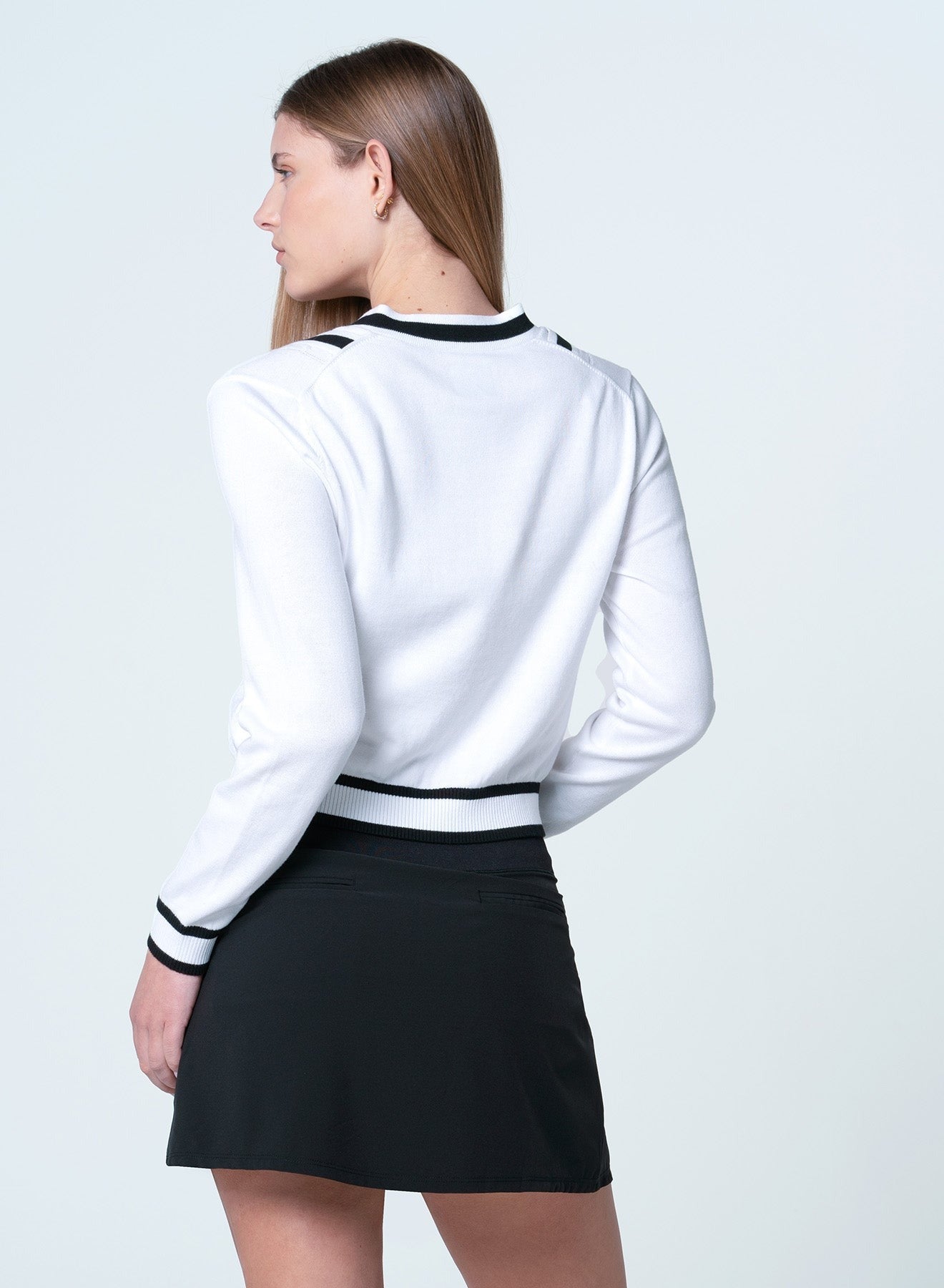 Victory V Sweater White/Black
