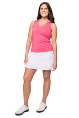 Performance Full Pleat Skort White