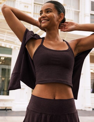 Spacedye Caught In The Midi HW Legging Dark Chocolate Heather