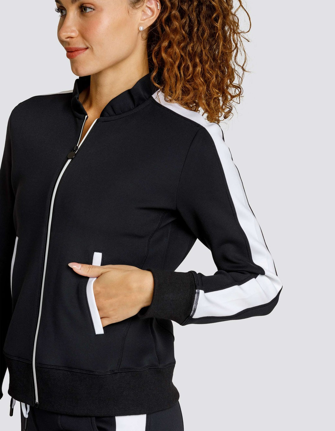 Poppi Zip Front Jacket Welt Pockets