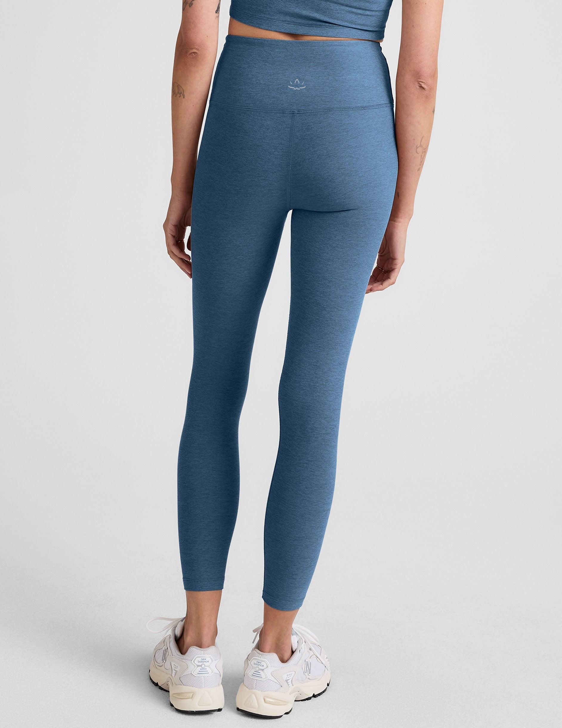 Spacedye Caught In The Midi HW Legging Washed Denim