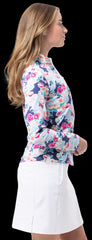 Soltek Lux L/S Print Mock Peony