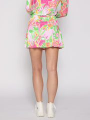 Back Yoke Ruffle Skort Island Pink