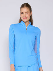 G Lifestyle L/S Zip Mock Neck TC 180000