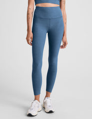 Spacedye Caught In The Midi HW Legging Washed Denim