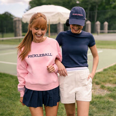 Pink/Navy Pickleball Play All Sweatshirt