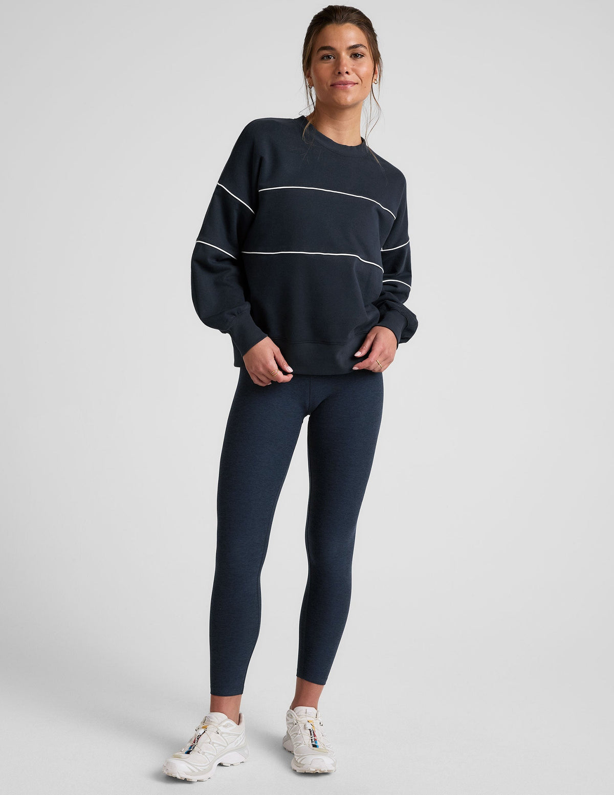 Luxefleece Piper Oversized Sweatshirt Nocturnal Navy