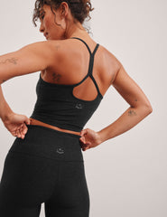 SD4382 Cropped Tank - Black - XS