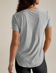Featherweight On The Down Low Tee Silver Mist