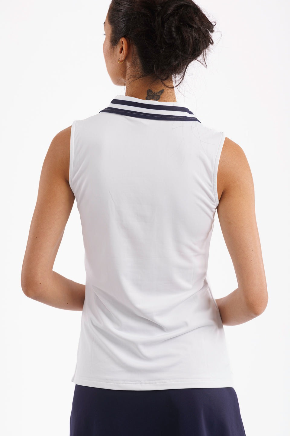 Alice Top White W/Navy