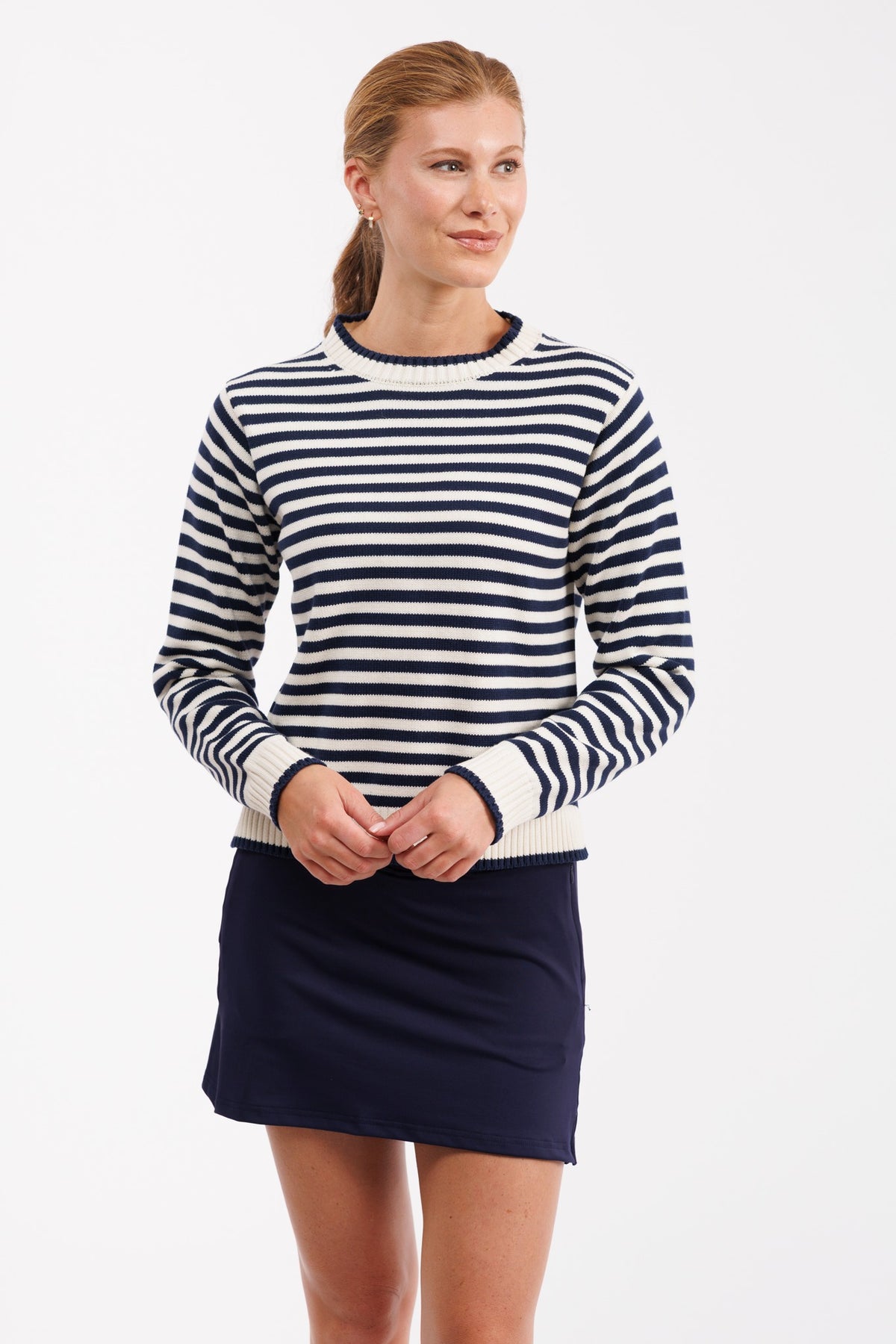 Autumn Top Navy/Cream