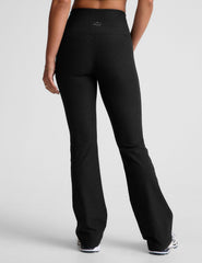 Spacedye High Waisted Practice Pocket Bootcut Pant Darkest Night