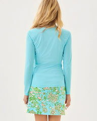 Justine Half Zip UPF 50+ Fresh Water Blue